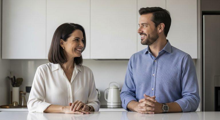 Brazilian home living space designed for climate resilience and efficient use of space