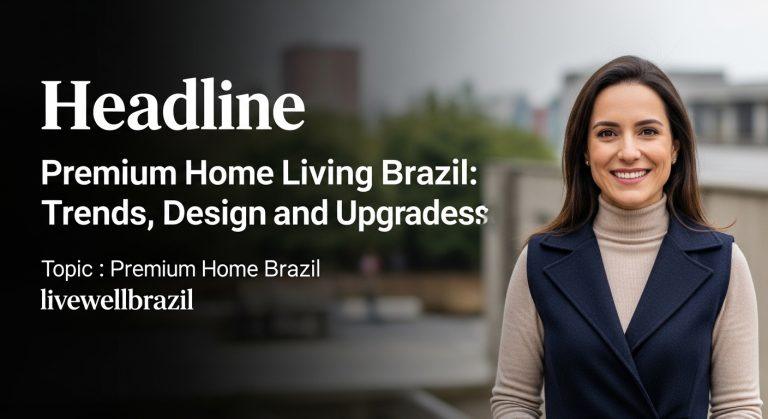 Modern Brazilian living room showcasing premium materials and climate-conscious design