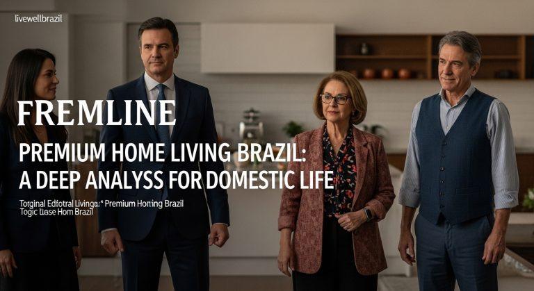 Interior shot of a premium Home Living Brazil-inspired living room with sustainable materials and refined design.