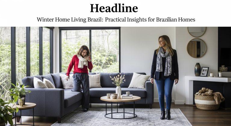 Cozy Brazilian living space prepared for winter with heating and improved insulation.