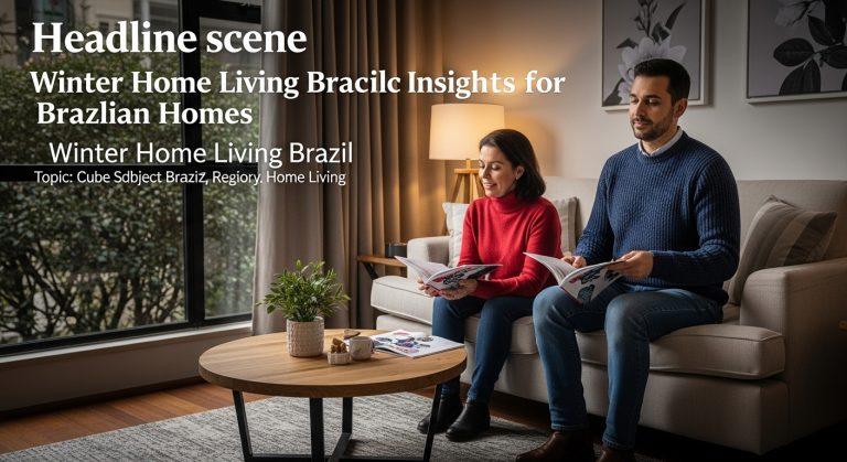 Cozy Brazilian living space prepared for winter with heating and improved insulation.