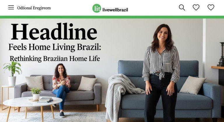Comfortable Brazilian living room with practical, energy-conscious design.