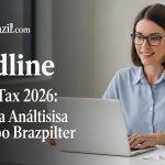 Ilustração de planejamento do imposto de renda 2026 em casa.